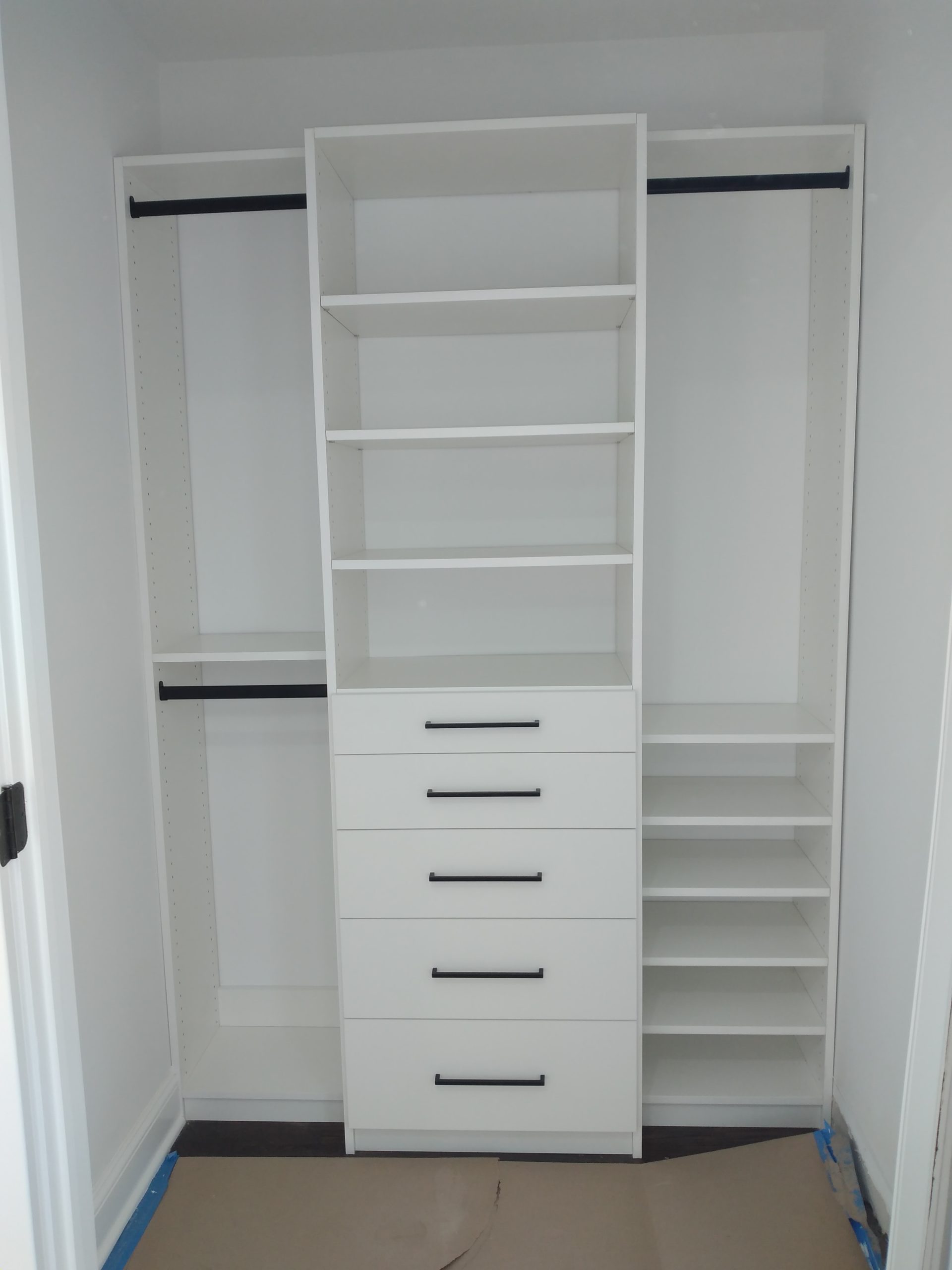 Custom reach-in closet inspiration