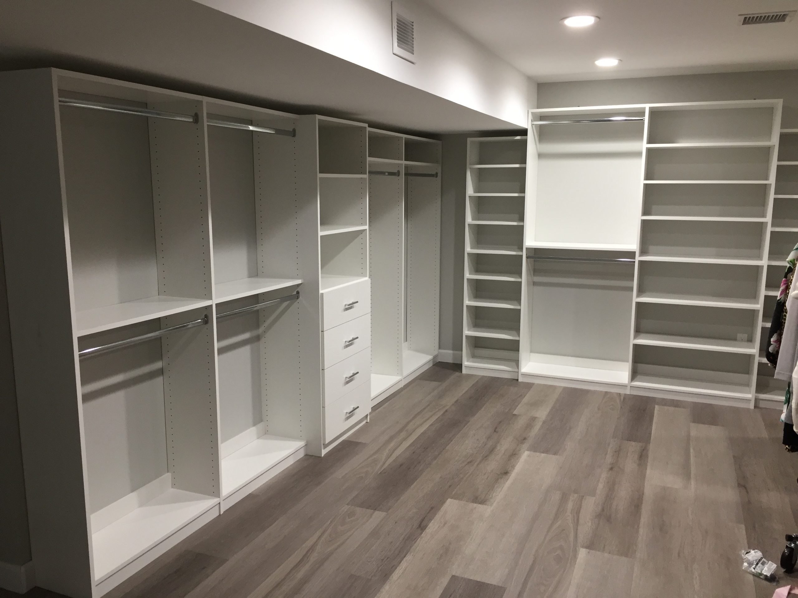 Walk-in closet system inspiration