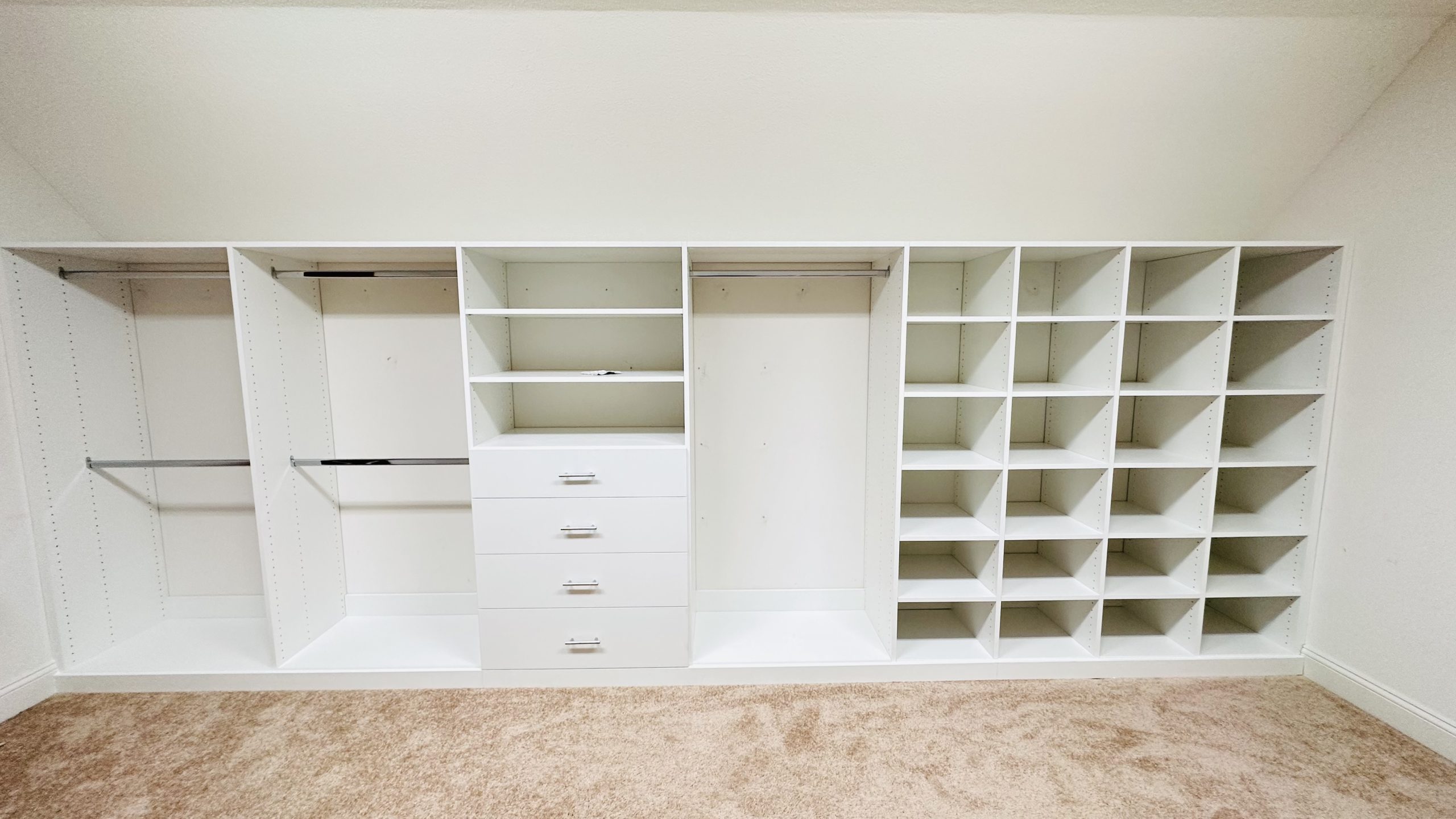 Custom closet installation inspiration