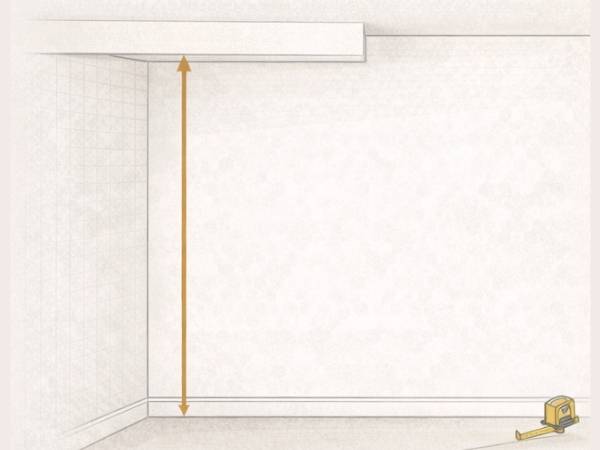 Measure Ceiling Height Diagram