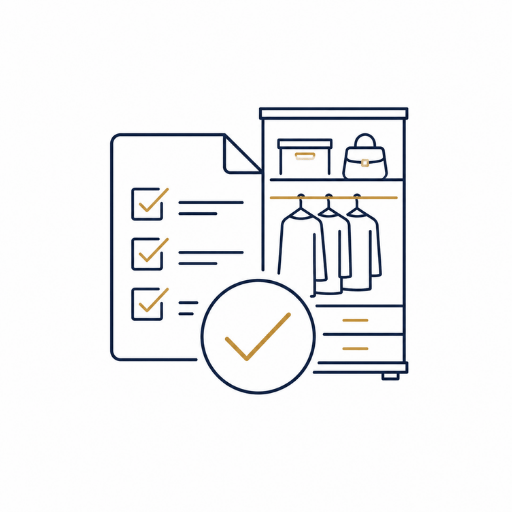 finalize-premium-closet-icon icon of checklist completed and closet
