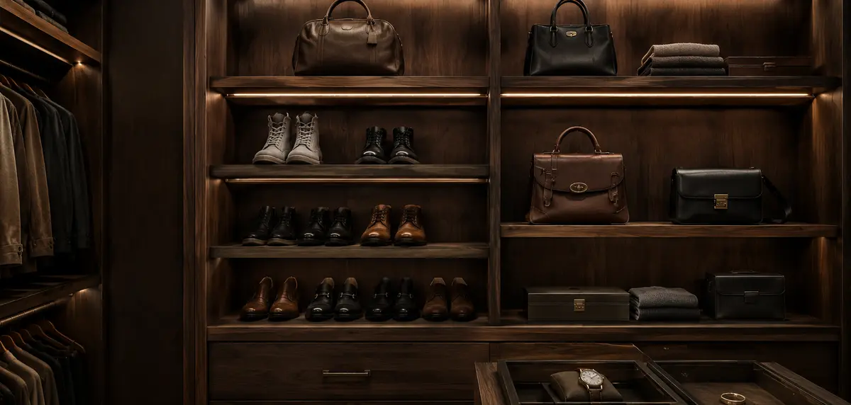 shoe-accessory-storage premium shoe shelves with shoes and bags