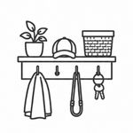 wall hooks icon